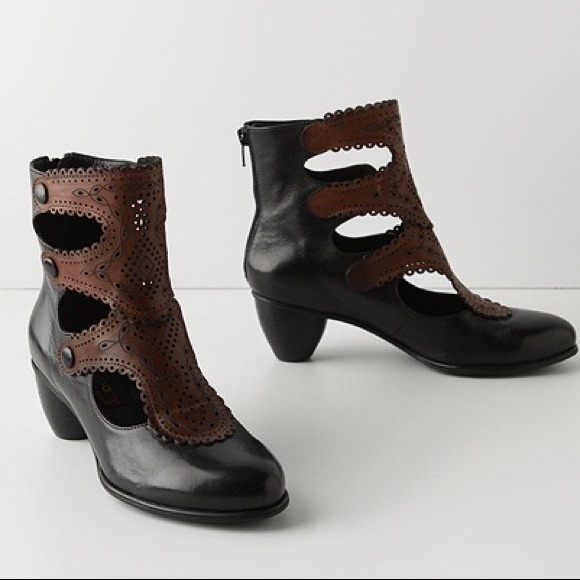 Anthropologie Chiseled Doily Booties - everybody by bz moda